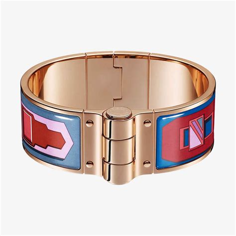 hermes hinged bracelet rose gold|authentic hermes bracelets.